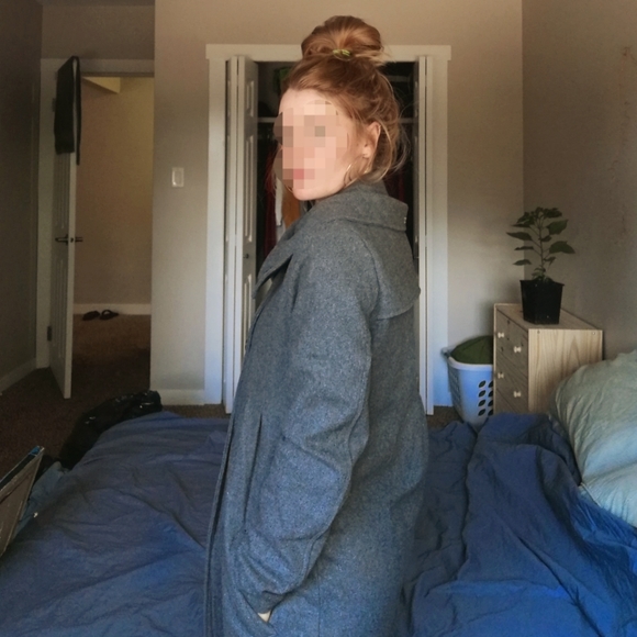 Grey Roxy Peacoat - Picture 3 of 5